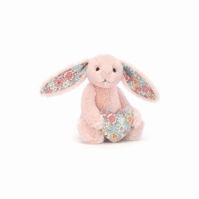 Jellycat Blossom Heart Bunnies USA | 86472ZFDQ